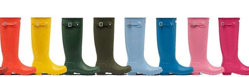 Hunter boots colourful fashion boots