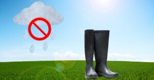 Wear rain boots when not raining