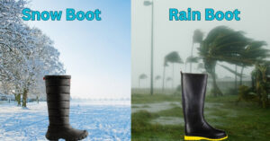 snow boots Vs rain boots