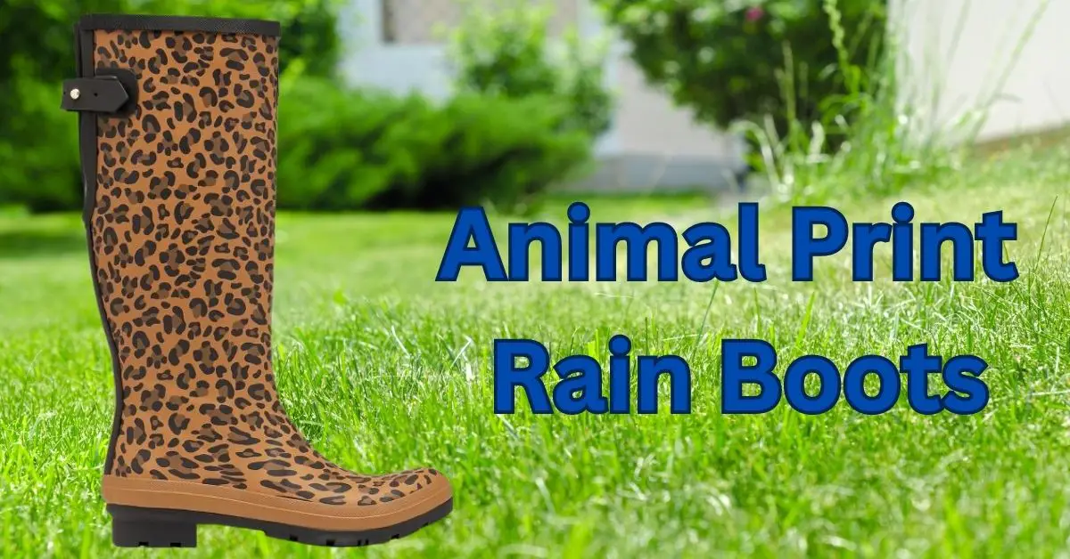 Animal Print Rain Boots