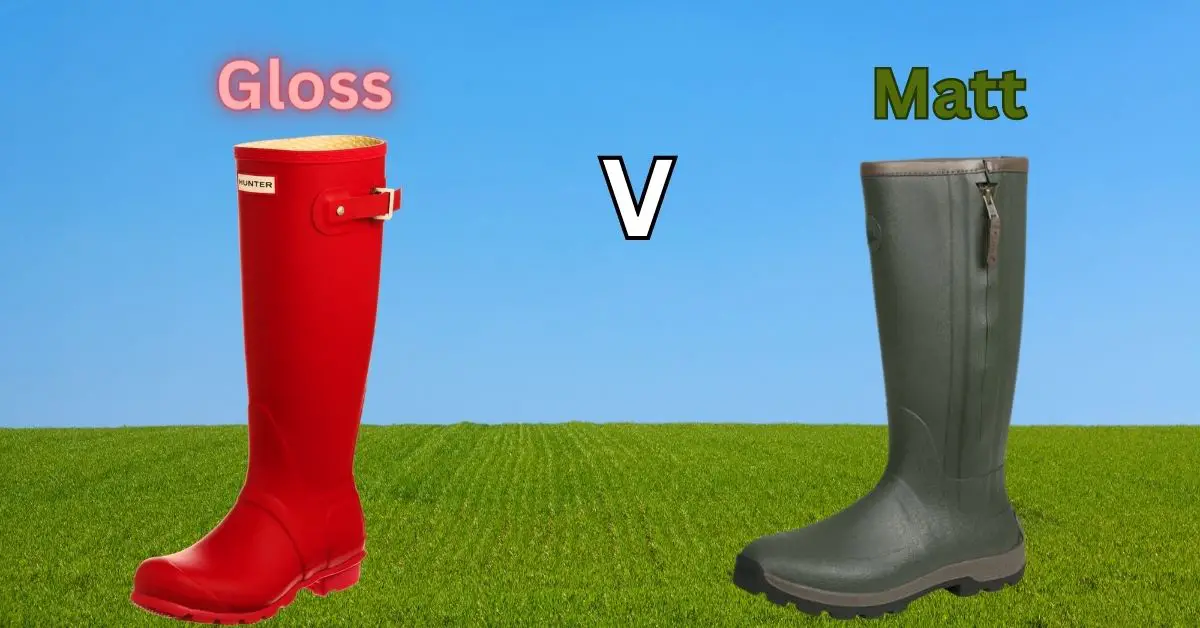 Glossy Vs Matte Rain Boots