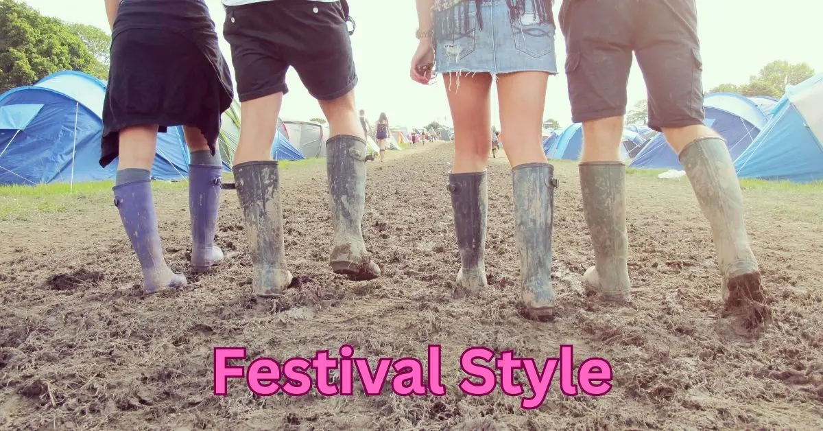 How To Style Rain Boots For A Festival