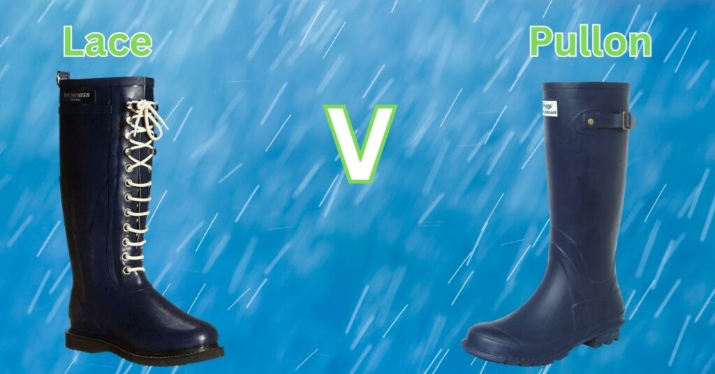 Laceup Rain Boots Vs Pullon 1