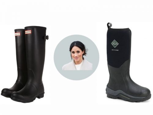 Megan Markle wears Hunter Boots and Muck Boots