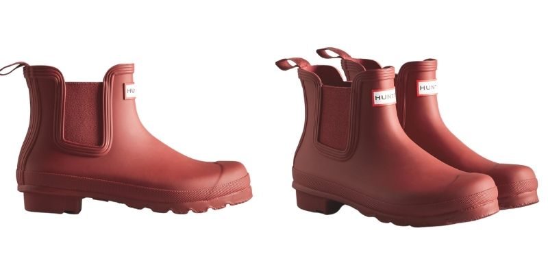 Red hunter sales chelsea boots